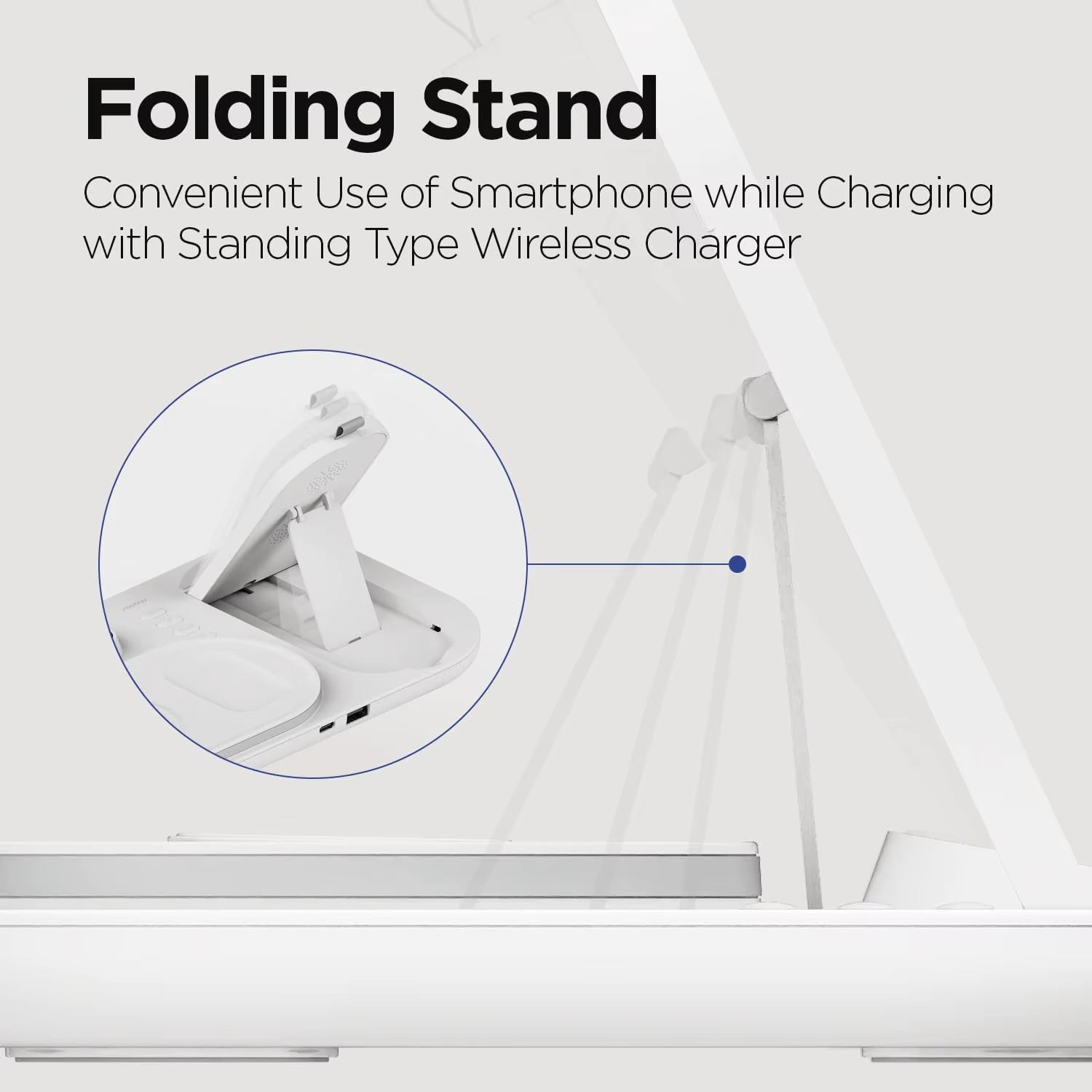 Wireless Charger for Iphone 3 in 1 Fast Wireless Charging Station with Clock Night Light for Apple Watch Ultra/9/8/7/6 Series